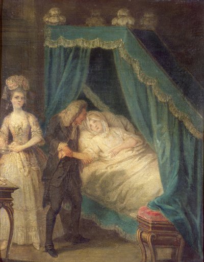 Bedside Visit by the Doctor by French School