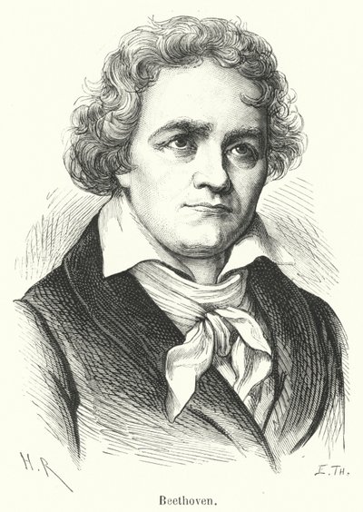 Beethoven (engraving) by French School