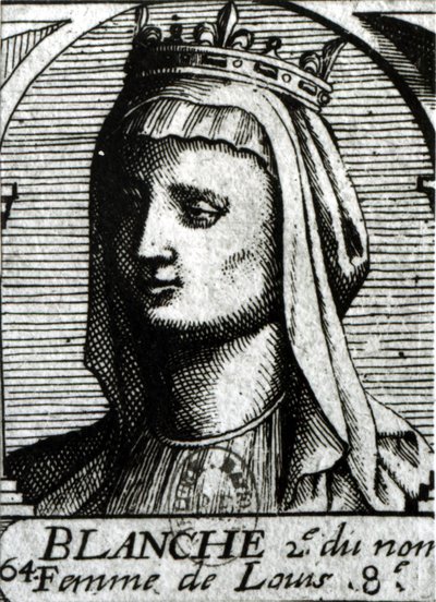 Blanche de Castille, Queen of France by French School