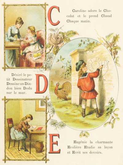 Chocolate, Draftsman, Turkey by French School