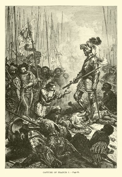 Capture of Francis I by French School