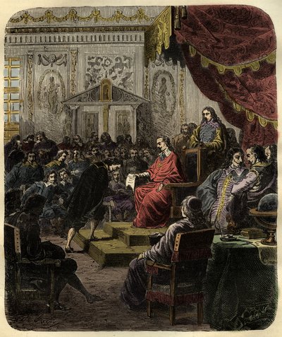 Cardinal Richelieu founding the Academie Francaise by French School