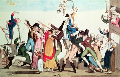 Caricature on the 1811 Comet by French School