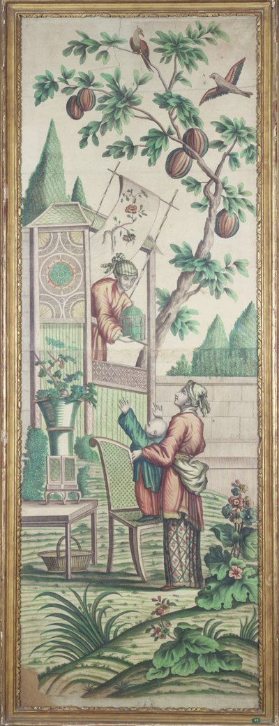 Chinoiserie Wallpaper by French School