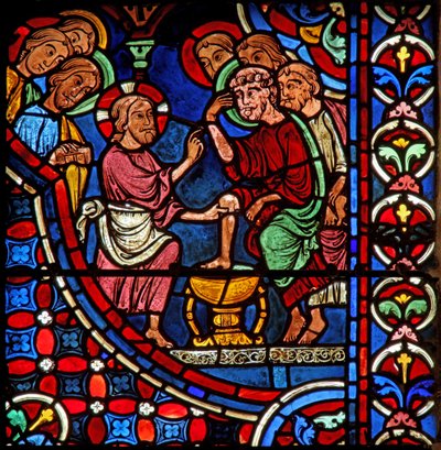 Christ washes disciples