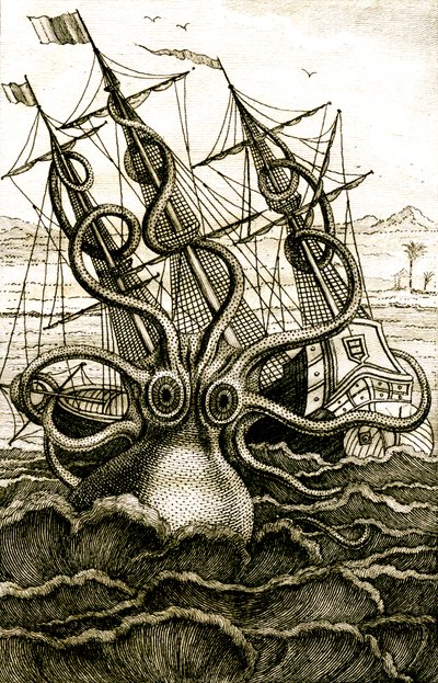 Colossal Octopus by French School