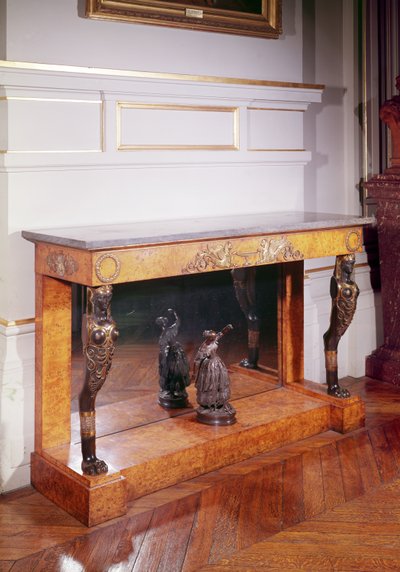 Console with Egyptian Style Chimaera by French School