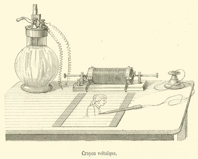 Voltaic Pencil (engraving) by French School