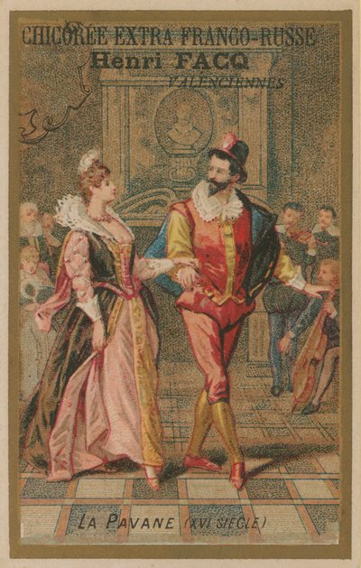 Dancing the Pavane, 16th Century by French School