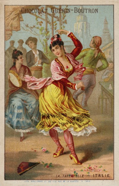 Dancing the Tarantella, Italy by French School