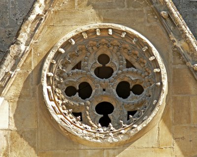 Rosette on the west façade by French School