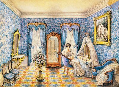 Design for boudoir by French School