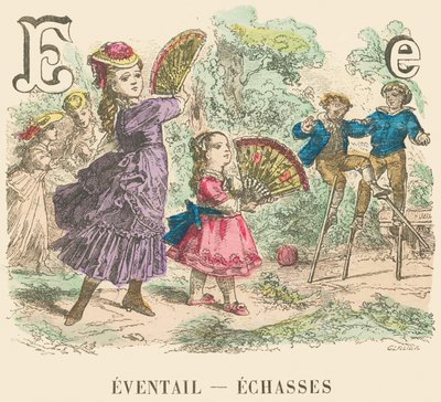 Fan — Stilts by French School