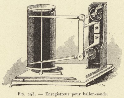 Recorder for Balloon Probe (engraving) by French School