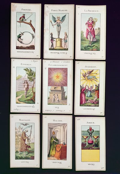Etteilla Tarot cards by French School