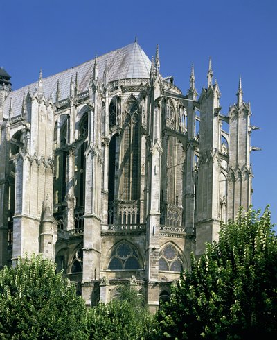 Exterior view of the east end by French School