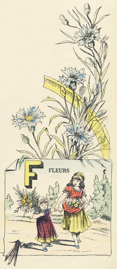 F: Flowers by French School