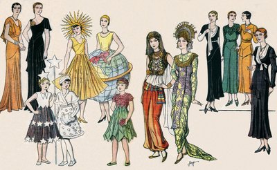 French Feminine and Child Fashion by French School