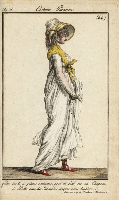 Fashionable Woman on the Blvd. Montmartre by French School