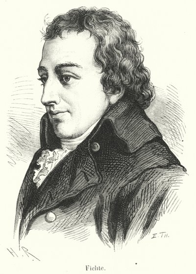 Fichte (engraving) by French School