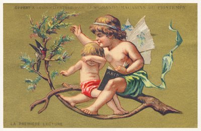 First reading, late 19th century by French School