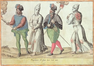 Flagellants in Spain by French School