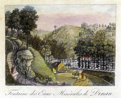 Fountain of the mineral waters of Dinan by French School