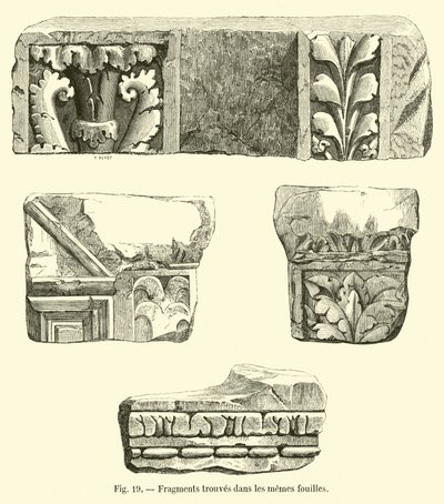 Fragments Found in the Same Excavations by French School