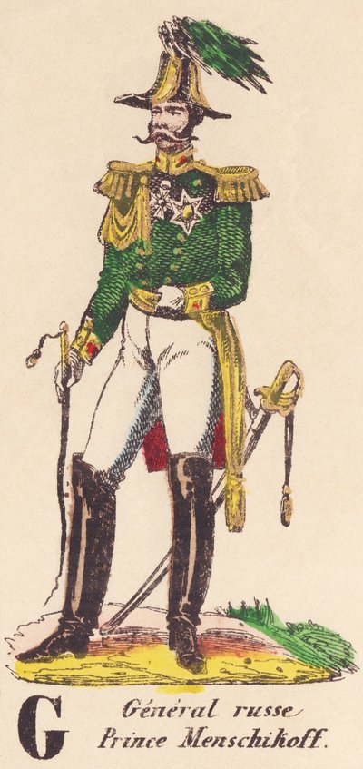 G: Russian General, Prince Menschikoff by French School