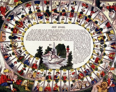 Game of the goose. 19th century by French School