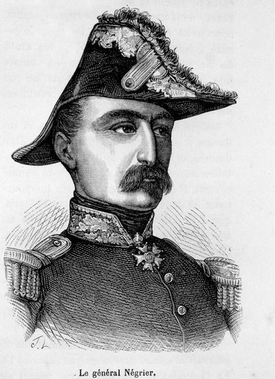 General Francois Oscar de Negrier (1839-1913) by French School
