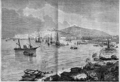 General view of Gaeta, Italy by French School