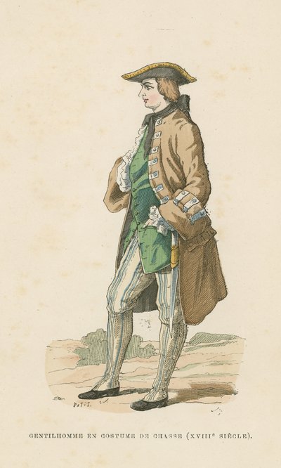 Gentleman in hunting dress, 18th Century by French School