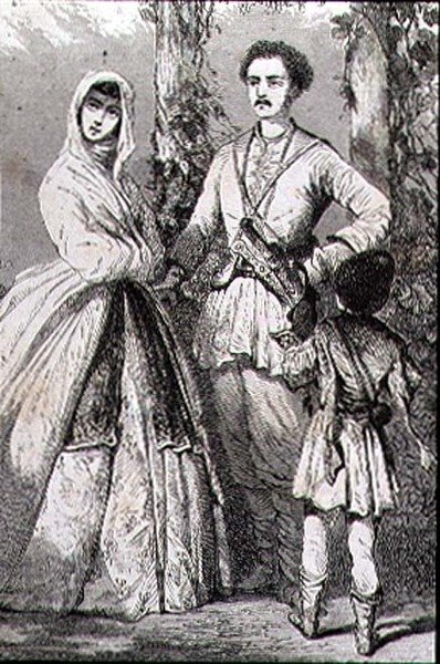 Georgian Costumes in the 1860s by French School