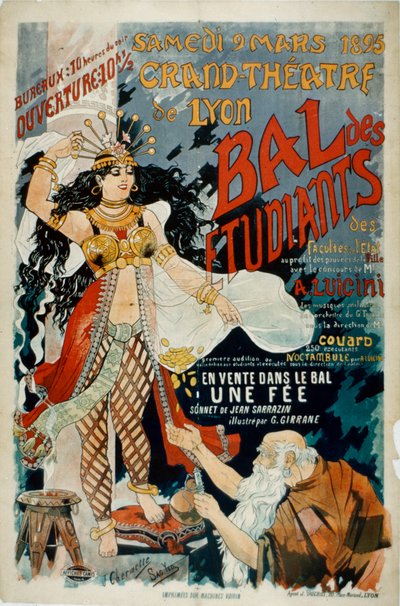 Grand Theatre de Lyon Poster by French School