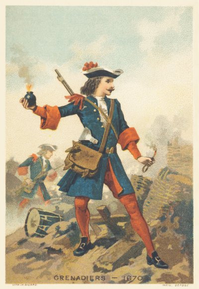 Grenadier in 1670 by French School