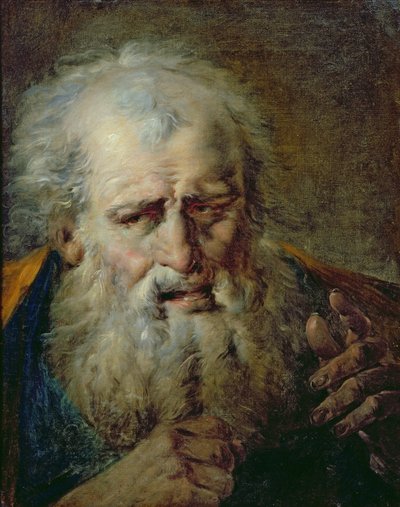 Head of an Old Man by French School