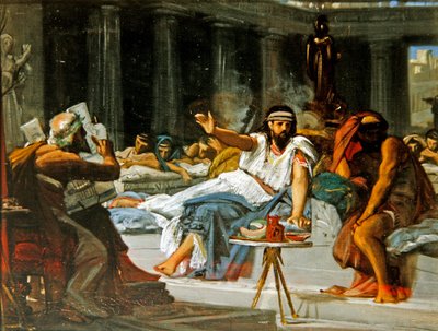 Homer Entertaining the Court by French School