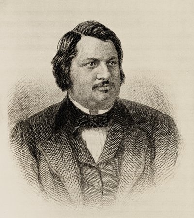 Honore de Balzac (1799-1850) by French School