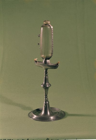 Hourly lamp, 1677 by French School