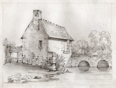 House by the river by French School