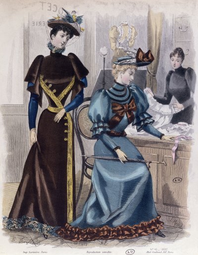 In the Lingerie Shop, 1892 by French School
