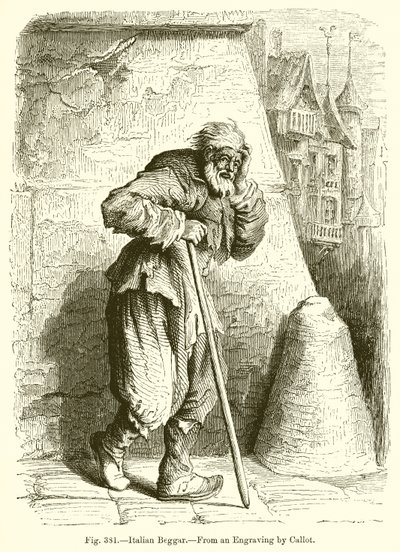 Italian Beggar by French School