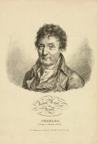Jacques Alexandre César Charles, 1820 by French School