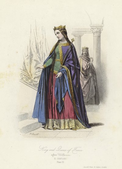 King and Queen of France, 10th Century by French School