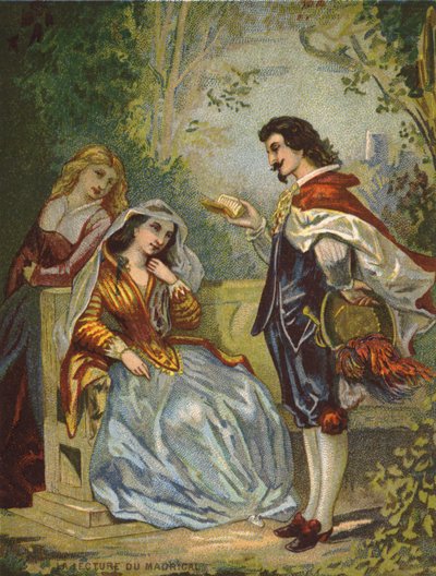 The Reading of the Madrigal by French School