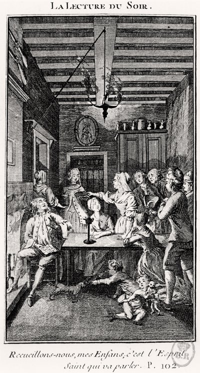 The Evening Reading by French School