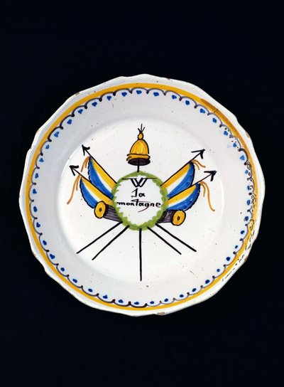 La Montaigne plate by French School