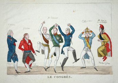 Le Congres, pub. 1814 by French School