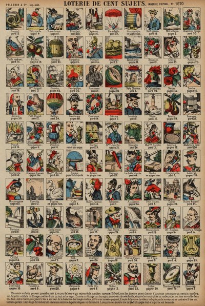 Lottery of a hundred subjects by French School